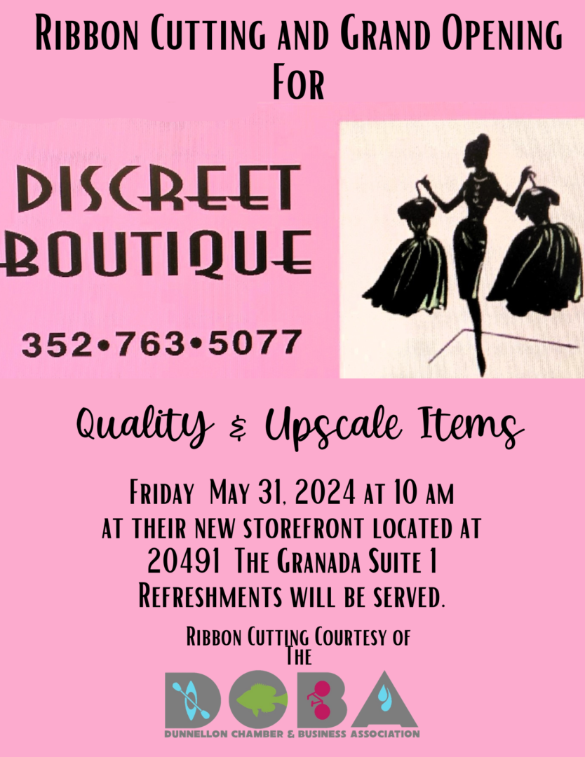 Grand Opening / Ribbon Cutting for Discreet Boutique