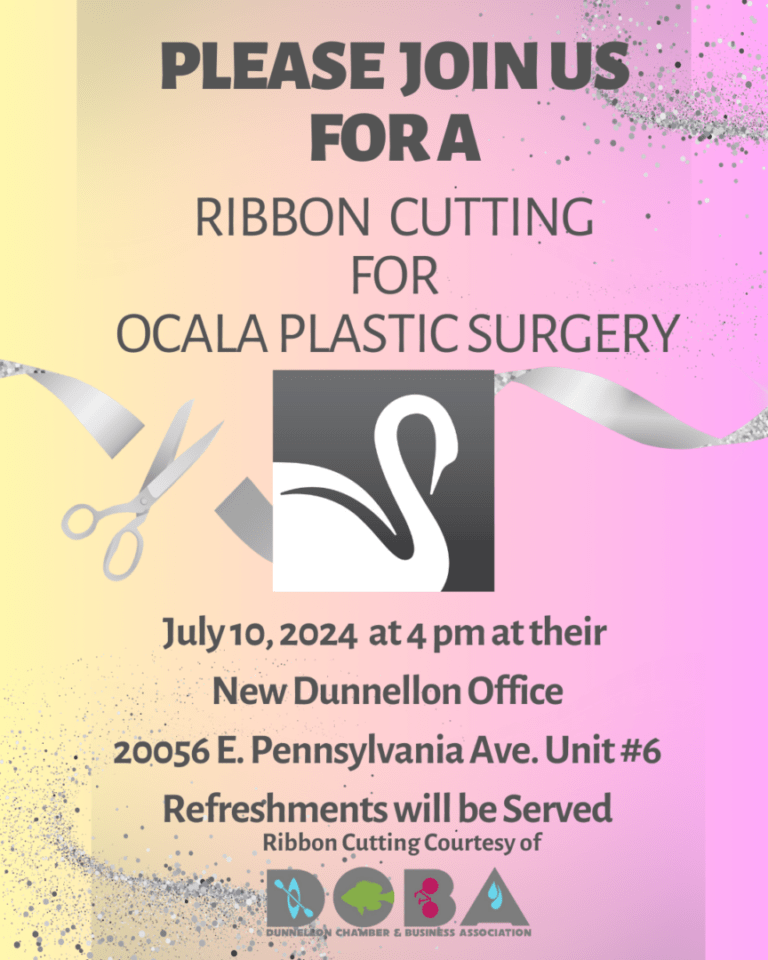 Ribbon Cutting For Ocala Plastic Surgery & Dermatology - DCBA